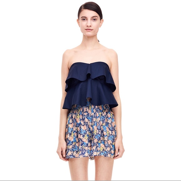 Rebecca Taylor Tops - Rebecca Taylor Off Shoulder Ruffle Satin Top